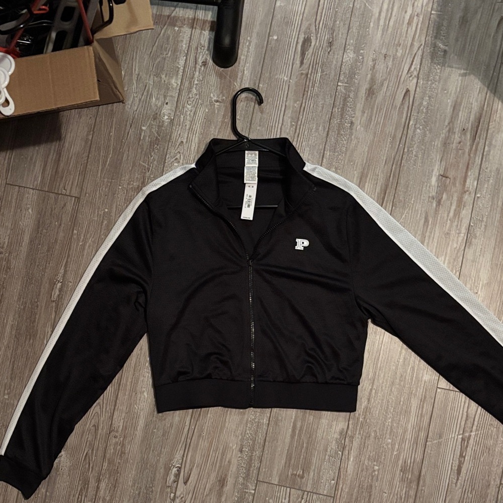 PINK Victoria's Secret Black and‎ White Jacket